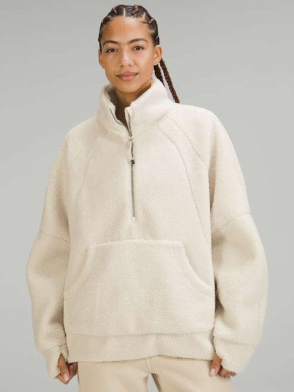 Lululemon Scuba Oversized Fleece Funnel-Neck Half-Zip M/L